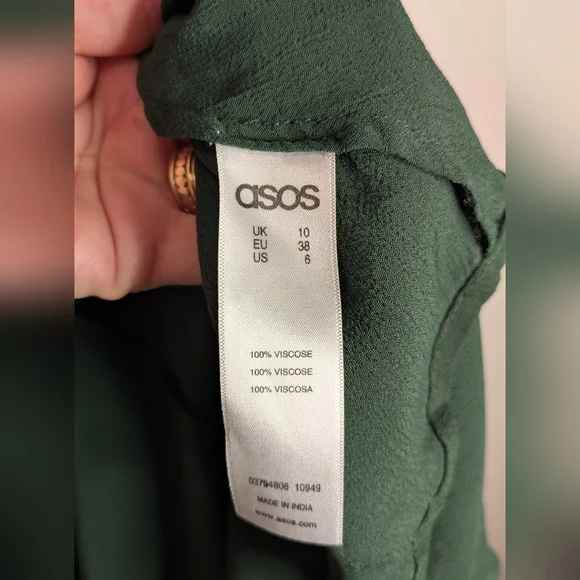 ASOS Petite Forest Green Maxi Dress - Picture 8 of 8